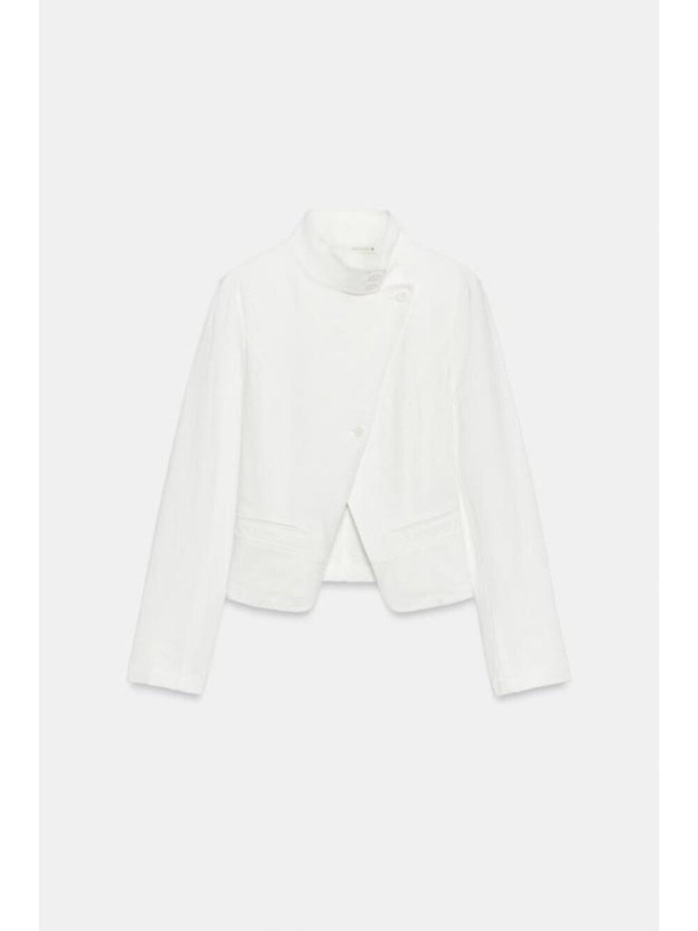 ZARA RAMIE BLEND WRAP JACKET - Picture 7 of 9